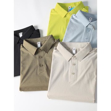 韓國KL平替！無痕壓膠涼感抗UV男士商務感戶外速干T恤短袖POLO衫