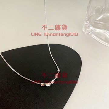 方形菱形項鏈 女個性簡約冷淡風鎖骨鏈 百搭配飾品【不二雜貨】
