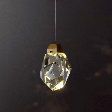 后現代輕奢全銅水晶吊燈美式簡約復古時尚餐廳吧臺床頭北歐小吊燈