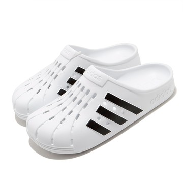 [ACS] adidas 拖鞋 Adilette Clog 休閒 男女鞋 愛迪達 三線 夏日 快速排水 海邊 白 黑 FY8970