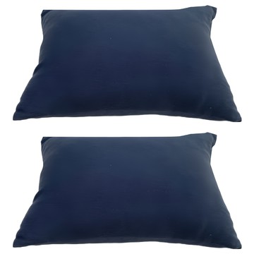 J&N 素色彈性腰枕 藍色 (2入)  45 x 30cm