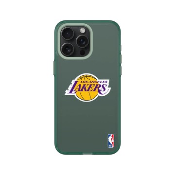 iPhone 15 Pro Max Clear 憂墨綠 - NBA - Logo-洛杉磯湖人 L.A. Lakers