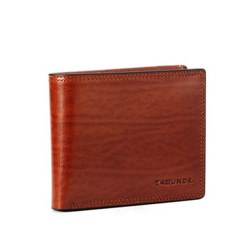 Maroon 馬鞍皮橫式短夾(零錢袋)[N-377]