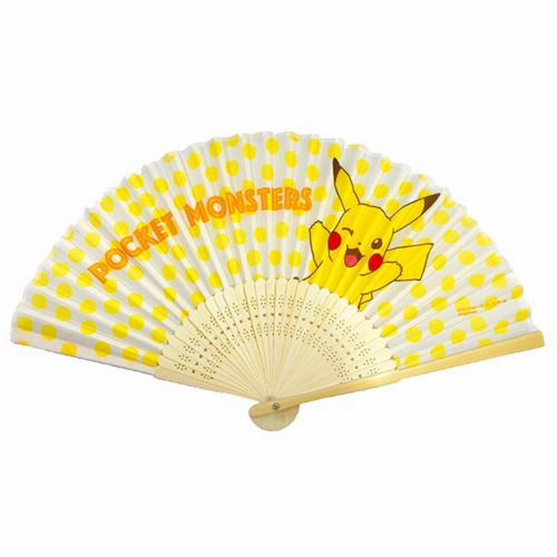 ポケモンセンター　はるなつあきふゆ　ピカチュウ　扇子 扇子 ぽけもんはるなつあきふゆ ピカチュウと朝顔 ｜【公式