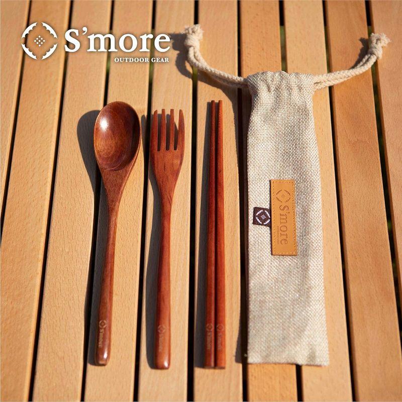 ティーオー S'more S more Woodi Cutlery Set キャンプ カトラリー 3点セット 木製