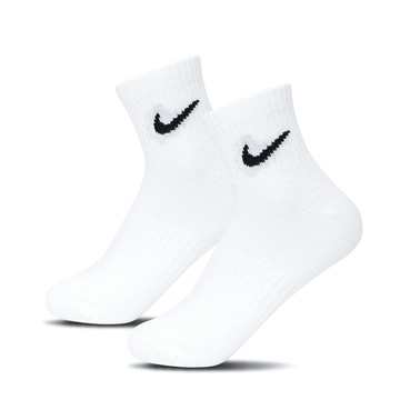 Nike Everyday Lightweight 白 三入組 薄底 基本款 運動 休閒 中筒襪 SX7677-100