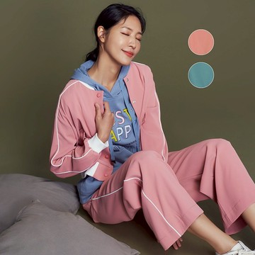 【MEDUSA】粉彩色滾邊運動風外套 - 2色 (M-XL) | 女外套 夾克