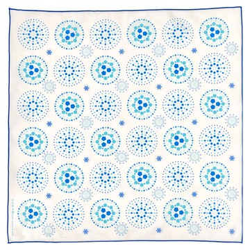 包布巾 煙火 棉製 台灣製造  45 x 45cm  月色藍  1條