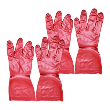 敏感肌膚清潔手套 指尖服貼薄型 手套內面有裏毛加工 容易穿戴取出  小(S)  粉色  2雙