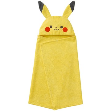 monpoké寶可夢寶寶 皮卡丘連帽浴巾