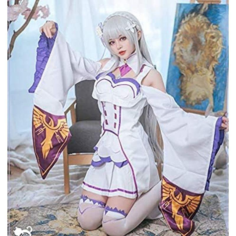 GALSANG Re ゼロから始める異世界生活 コスプレ エミリア 風 Emilia