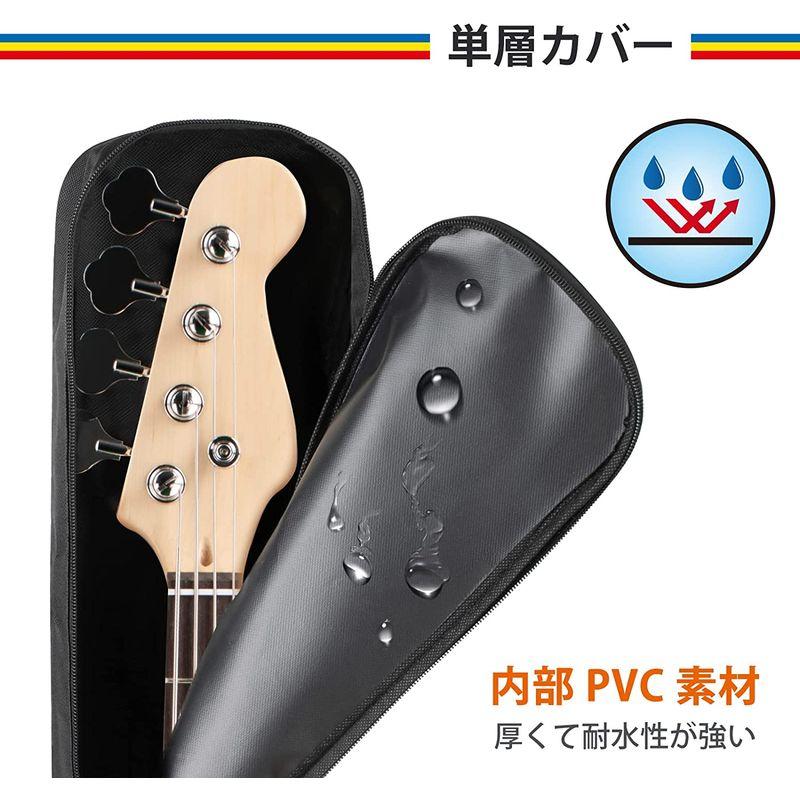 CAHAYA ギターカバー エレキベースギター 防水 雨 GUITAR COVER 防塵 クッション無い簡素なタイプ ソフトケース 大容量ポ