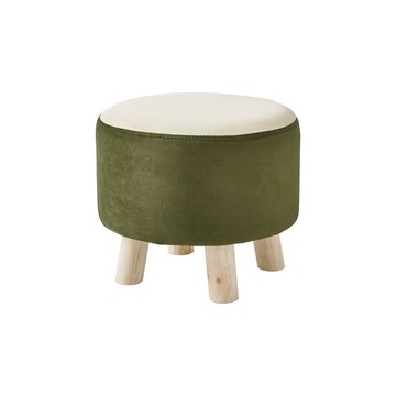 hoi!林氏木業北歐實木腳靈活小圓凳 Z34-抹茶綠