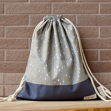 束口後背包/束繩包/束口袋 ~ 小星星(B157)