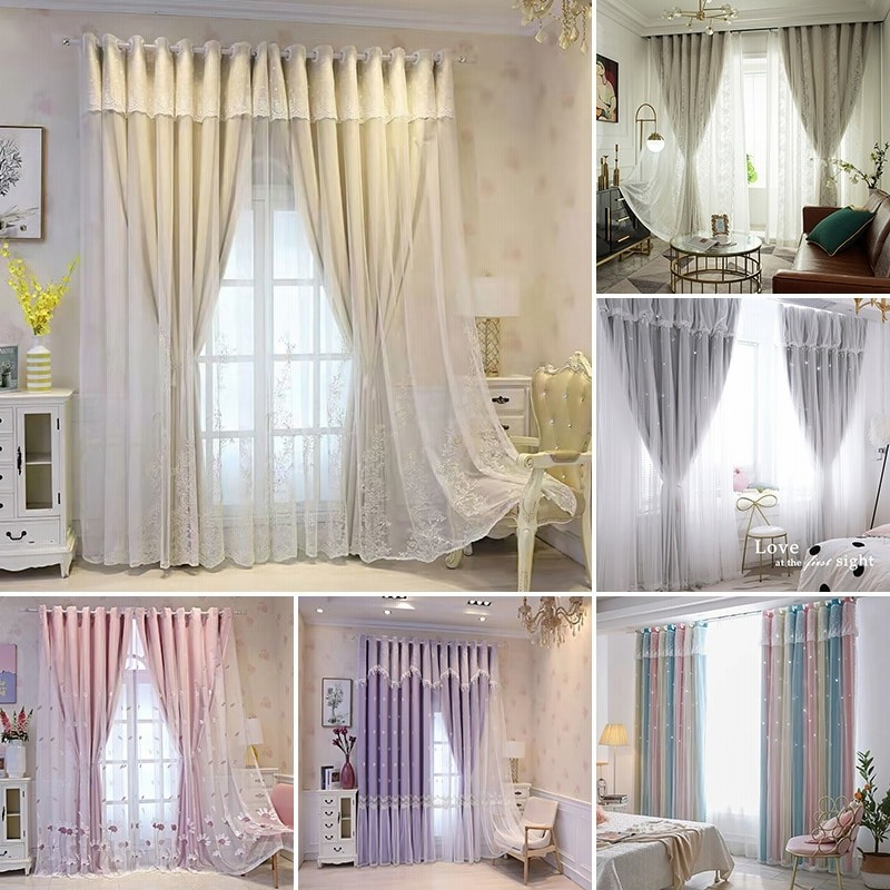 20000円 レース カーテン 遮光 姫 おしゃれ 韓国 可愛い リボン 【公式