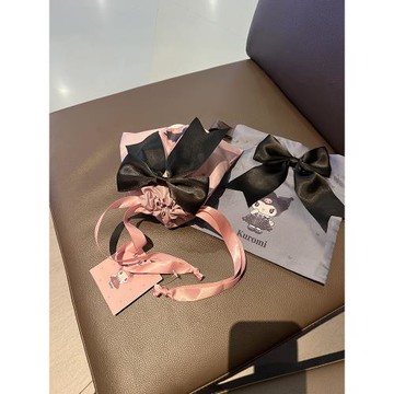 日系可愛公主風卡通惡魔小兔大蝴蝶結束口袋抽繩收納袋雜物袋