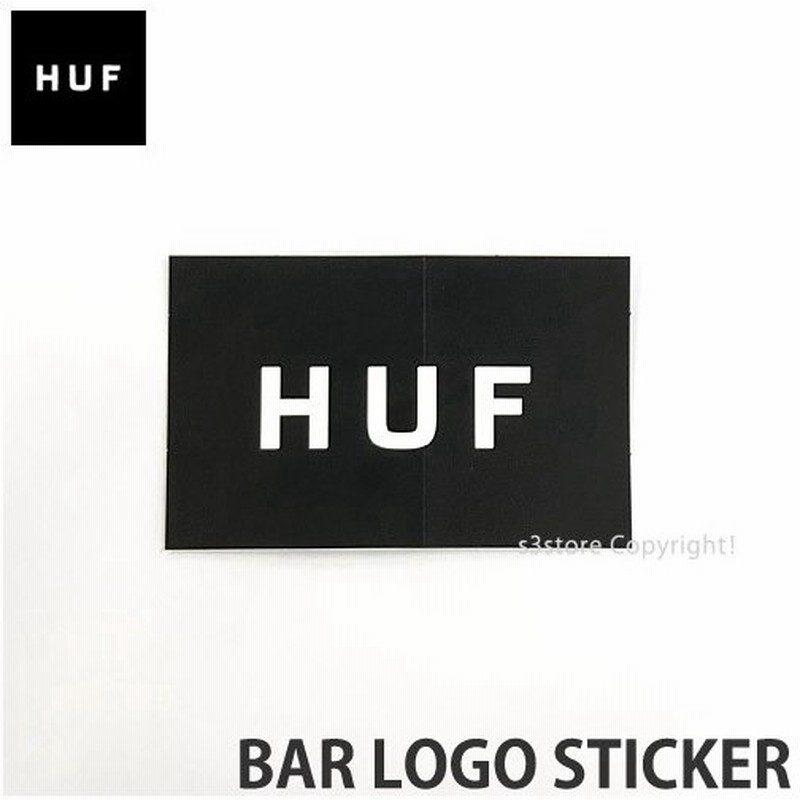 ハフ バー ロゴ ステッカー Huf Bar Logo Sticker スケートボード スケボー Skateboard シール カスタム カラー Black サイズ 6cmx10cm 通販 Lineポイント最大0 5 Get Lineショッピング