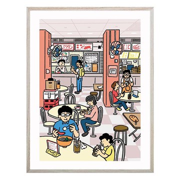 【熟食中心】掛畫 - 就係香港 X Onion Peterman