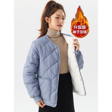 大碼羽絨棉內膽女2025冬新款加絨加厚保暖青年初中生校服神器外套