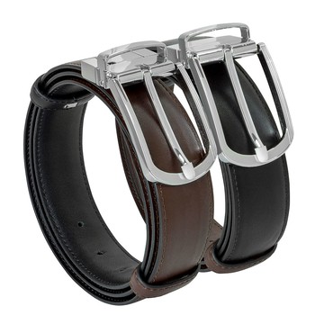 Napa²能量雙面皮帶(黑/咖啡)