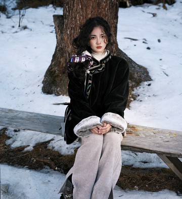 復古中國風藏式外套 / 雲中歌系列保暖棉服 / 冬季雪地穿搭設計