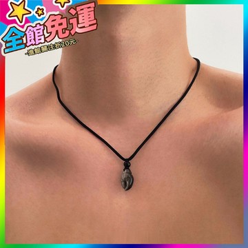 🌸台灣出貨🌸 有錢花 原創手作銀曜石鵰刻蟹鉗男鎖骨鏈女項鏈新中式古風毛衣鏈 🥇滿額免運🥇X370-11-A