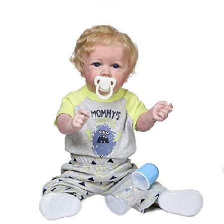 Zero Pam 22 Inch Reborn Baby Doll Boy Blonde Hair 55CM Full