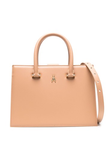 Patrizia Pepe - Fly Bamby leather shoulder bag - women - Calf Leather/Polyester - One Size - Neutrals