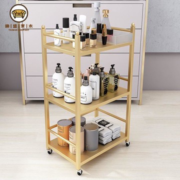 免運 美容院推車 小推車 理髮店推車 高檔美容廳美甲紋身工具車美容館輕奢小推車三層工具車移動置物架可開立發票 工廠直銷 店長優選 售後保障 j552