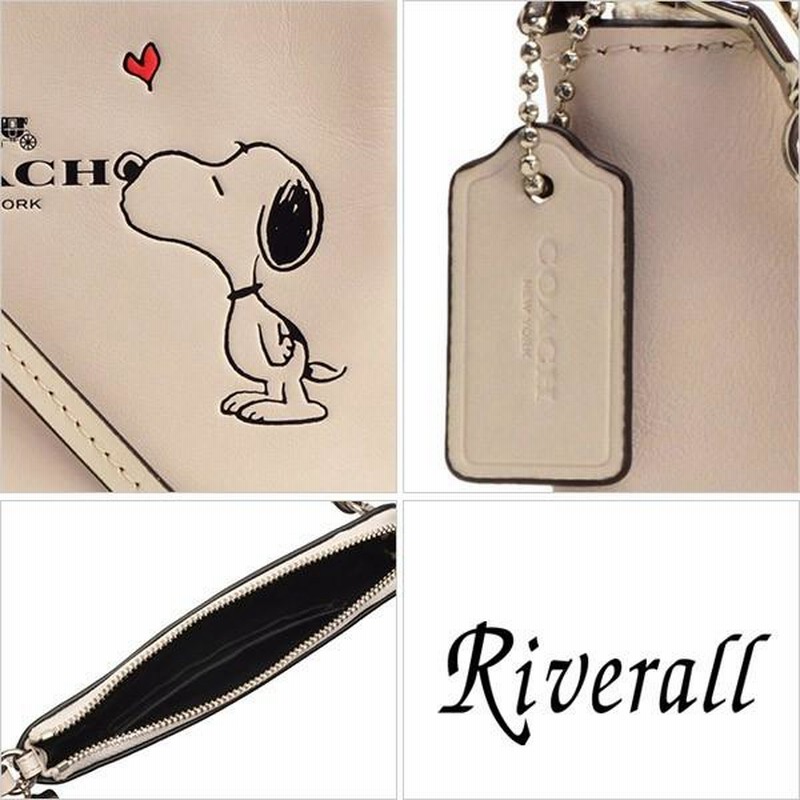 コーチ COACH ポーチ 小物入れ スヌーピー SNOOPY PEANUTS 新作