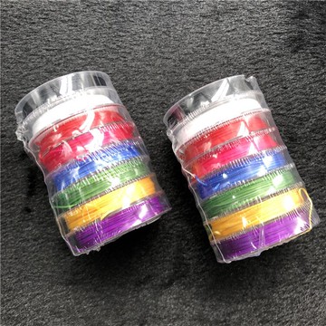 8種顏色彈力線套裝 八小盤 每樣一小卷8個