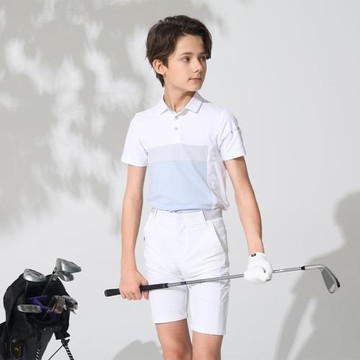 EG兒童高爾夫球服裝男童短袖t恤夏季新款golf衣服 吸汗速干POLO衫