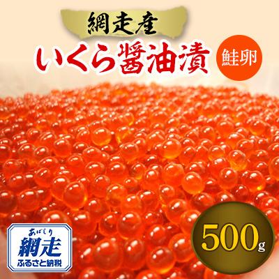 ふるさと納税 網走市 網走産　いくら醤油漬　500g(鮭卵)