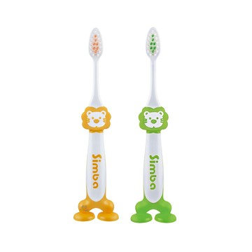 【小獅王】不倒翁牙刷(S1332) (綠/橘) *健人館*