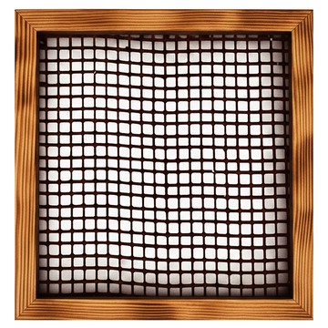 鹿角蕨窗框植物板 松木外框增加質感 網格工業用鐵氟龍網 耐熱耐酸鹼耐紫外線 10mm網孔 附魚線S鉤  1個