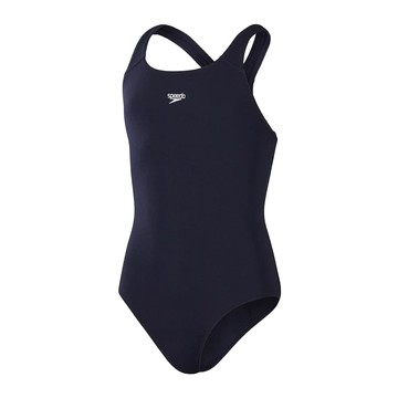 [秉宸] SPEEDO ECO ENDURANCE+ 女運動連身泳裝 耐氯 環保極速乾 深藍 SD813517D740
