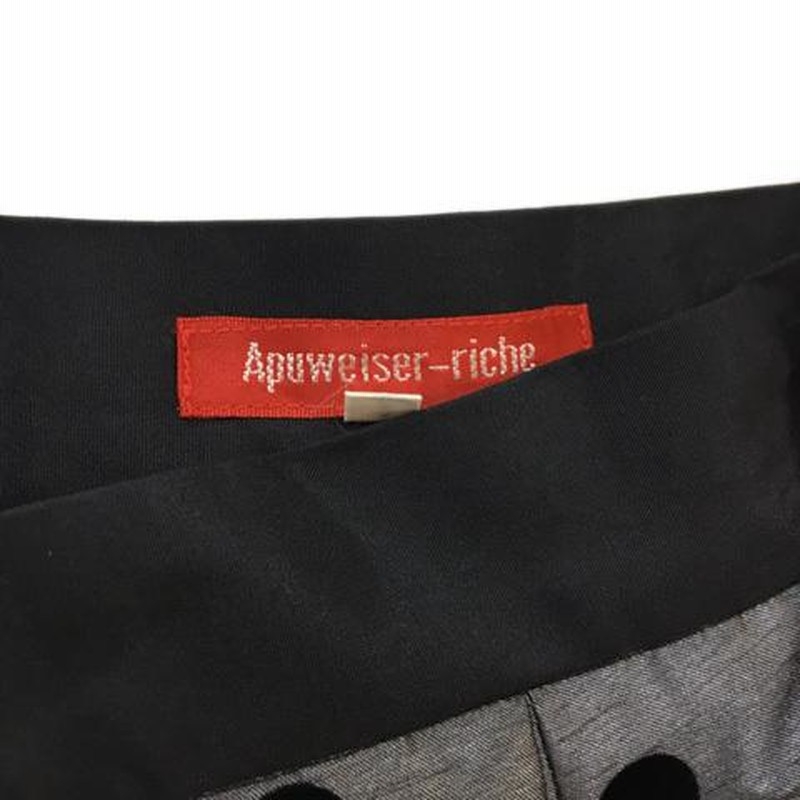 アプワイザーリッシェ Apuweiser-riche スカート 台形 ミニ タック 