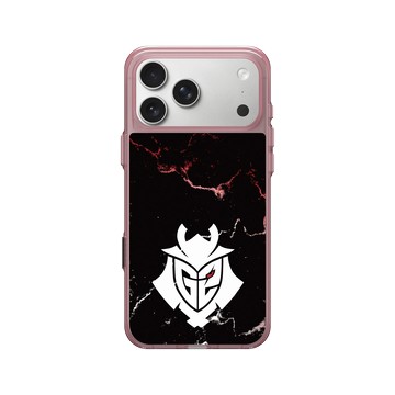 iPhone 17 Pro Max Clear (相機按鈕) 晶醺玫 - G2 Esports - G2 Logo Marble