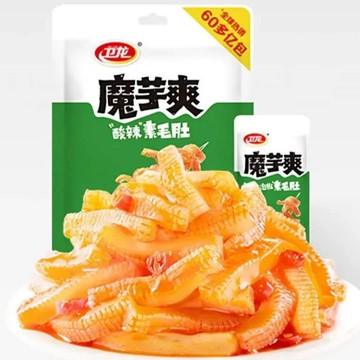 ㊣100%保證㊣魔芋爽 香辣素毛肚50G/麻辣素毛肚50G/酸辣泡椒素毛肚50G 魔芋爽 蒟蒻 正規進口【有中文標籤】