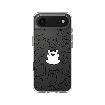 iPhone Air Clear Case（相機按鈕） 透明 - Maltese線條小狗 - 調皮可愛的線條小狗