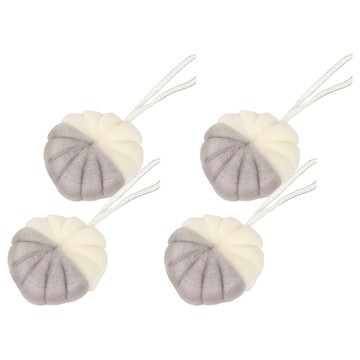 小麥購物 南瓜沐浴球 Y983 50g  4個  簡約灰  1個