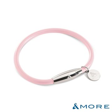 &MORE愛迪莫 Mega Power 經典鈦鍺手環 (粉紅)