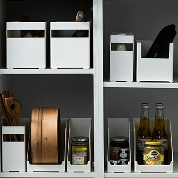 廚房塑料收納盒下水道桌面雜物整理盒家用櫥柜置物架儲物盒子