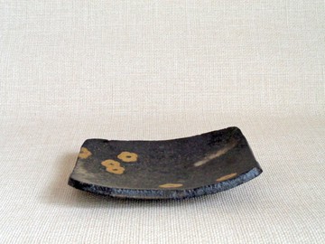 長方盤 金彩梅a