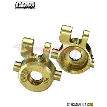 GPM TRAXXAS 1/18 4WD TRX4M 黃銅配重前轉向杯一對（單個10g）