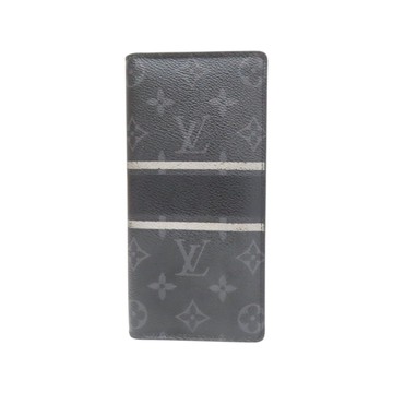 LOUIS VUITTON LV 路易威登 黑色 原花凡布 FRAGMENT BRAZZA 錢包 長夾 M64438 【二手名牌BRAND OFF】