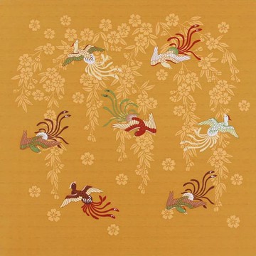 京都風呂敷包巾-德川家康美術館 三巾-長尾鳥