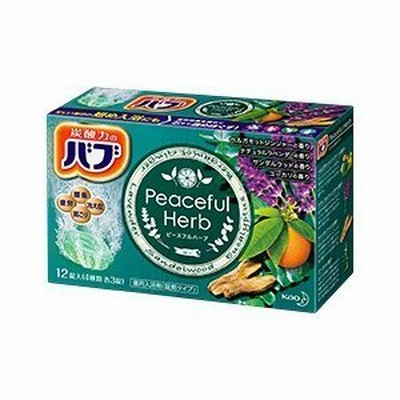 入浴剤 バブ ピースフルハーブ 12錠入 4種類各3錠 花王