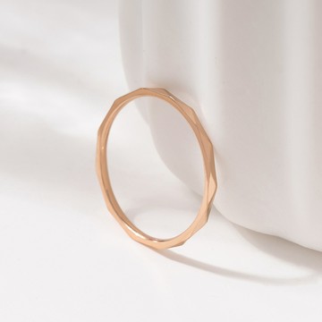 [鈦鋼]MARIGOLD菱格細語戒指【KMD498】-玫瑰金/銀