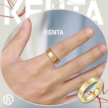 金色戒指【好評率首選】金素圈光版戒指 金戒指 訂婚戒指 鈦鋼戒指 男戒指 女戒指 定情戒指 素圈戒指 KENTA